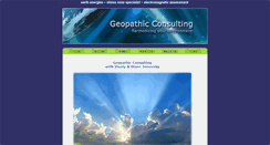 Desktop Screenshot of geopathic-consulting.com
